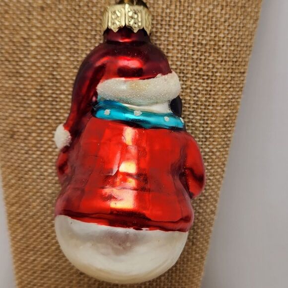 Thomas Pacconi Blown Glass Snowman Christmas Ornament Museum Series - Picture 3 of 8
